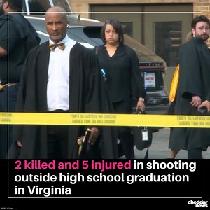 Seven people were shot, two fatally, when a gunman opened fire outside a theater in downtown Richmond, Virginia, where a high school graduation ceremony was held on Tuesday, police said. The incident caused students, faculty, and hundreds of attendees to flee in terror and hold onto their loved ones as they heard the sound of multiple gunshots, authorities and witnesses recounted. “It was a very chaotic scene,” Police Chief Rick Edwards said. A 19-year-old suspect, who tried to flee on foot, was