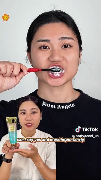 Check this out!! BodyAccel Niacinamide toothpaste!! So good!#fyp s' viral #toothpaste #bodyaccel #oralcare #oralhygiene#whiteningteeth #whitening #sensitive #smile #SelfCare #cozyvibes #effortlessbeauty