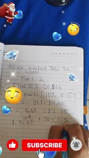 School Never Taught This 😳 Find 15% of $46 in SECONDS #maths #briany math #brainlearning