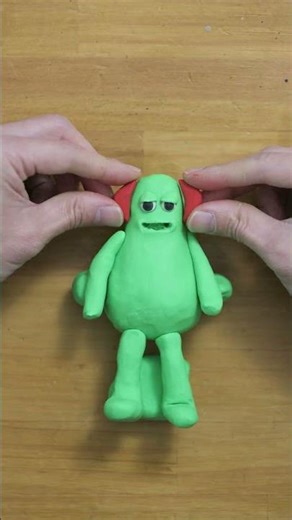 CLAY TO LIFE no.1 Sculpting a Character from Scratch 油粘土でキャラクターをつくる #shorts #clay #character