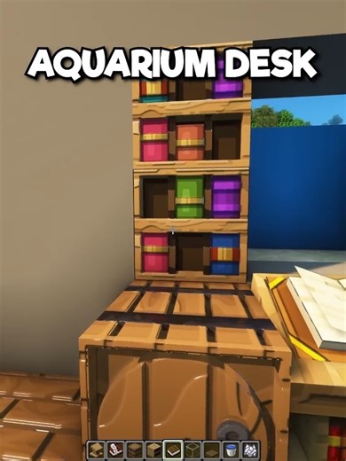 ||AQUARIUM DESK IN MINECRAFT 🤯||#shorts #shorts #trending #minecraft