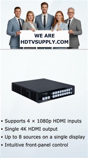 tvONE MWP-4H-1Y CORIOview - 4x1080P HDMI In - 1x4K HDMI Out Multi Window Processor