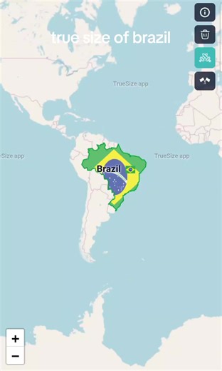 Discovering the True Size of Brazil: A Geographic Perspective