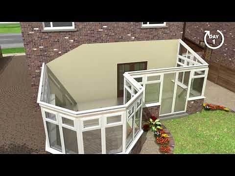 Guardian Warm Roof installation using VELUX roof windows