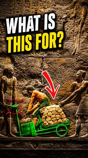 Is this scene proof that ancient egyptians had smart construction techniques?#shorts #ancientegypt