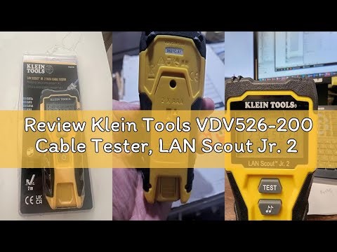 Review Klein Tools VDV526-200 Cable Tester, LAN Scout Jr. 2 Ethernet Cable Tester for CAT 5e, CAT 6/