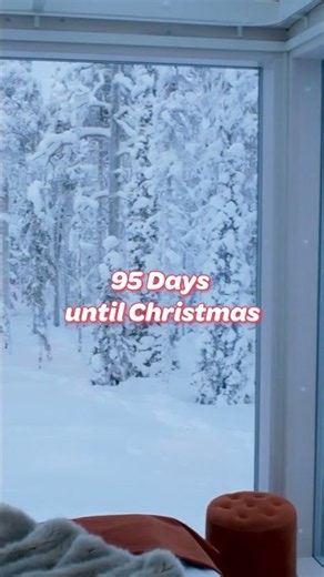 95 Days Until Christmas! ❄️ Let it snow, let it snow, let it snow 🎶 #christmas #christmascountdown
