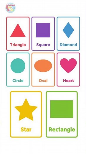 Learn the Shapes 🔺🔵 | Simple & Colorful Flashcards for Kids