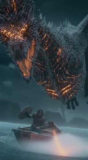 Dragon Fire On Boat 😱😨☠️#foryou #viral #viralshorts #action #dragon #fyp