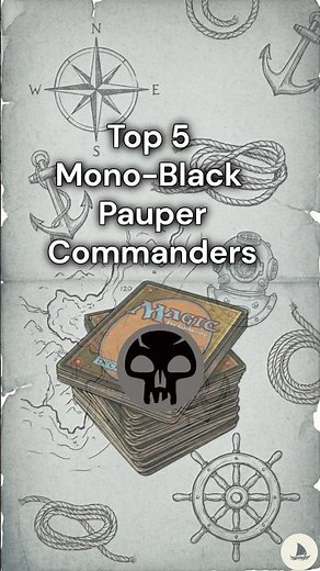 Top 5 Mono-Black Pauper Commanders #mtg #pauper #paupermtg #commander #edh #Budgetmagic #monoblack