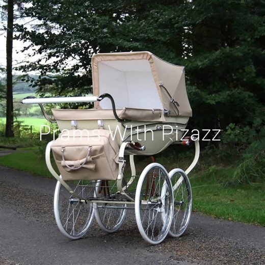 This was one of our first ever Caramel and Cream prams, now our signature colourway. Tester Ted did approve of the comfort and space a coachbuilt pram provides. He felt secure and could also stretch out inside the roomy bed unit....the cheek of him! We think we should get him out of retirement to do a few more pictures 🤪🤣 #madeinenglandpefectedinscotland #100percentbabysafe #vintagesilvercross #fullyinsured #yourpramourpassion
