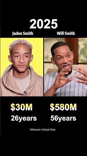 Will Smith vs Jaden Smith Net Worth 💸🔥