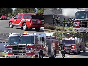 Pre-Arrival: San Jose Firefighters Arriving on Scene of Small House Fire