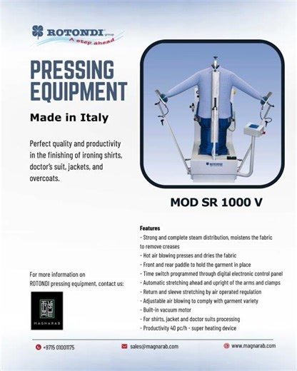 ROTONDI pressing equipment. Made in Italy.