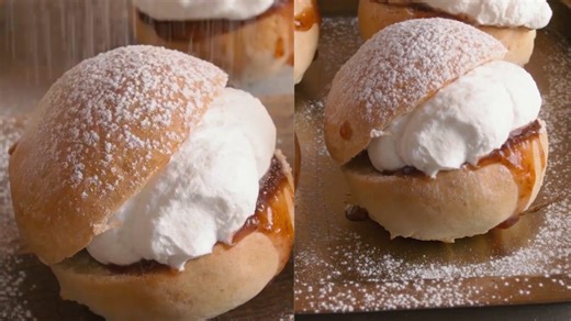 Traditional British Devonshire Splits Desserts