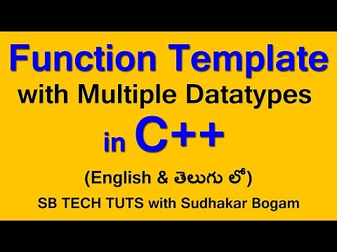 Function Template with Multiple Data Types in C++ | Function Templates | Templates | C++ Tutorial