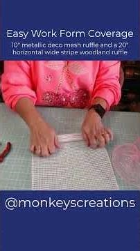 Easy Work Form Coverage Deco Mesh Bundle #decomesh #protips #hack
