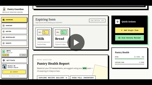 Pantry Guardian: Track Fridge Food and Reduce Waste | Nishit S K posted on the topic | LinkedIn