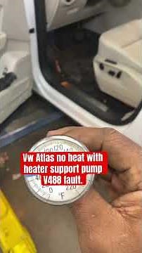 VW Atlas no heat with V488 pump fault.# heater support pump #Atlas heater core.