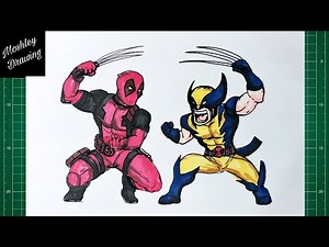 How to Draw Deadpool and Wolverine