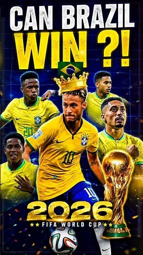 Brazil World Cup 2026 😳🇧🇷 Can Vinicius, Rodrygo & Endrick Bring Back Glory? 🏆🔥#worldcup2026
