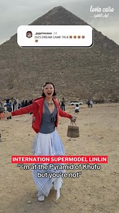 17K views · 1.2K reactions | International supermodel Lin Lin is boasting about her trip to the Great Pyramids and iconic photos with the Sphinx, and we totally get it! #lovincairo | Lovin Cairo | Facebook