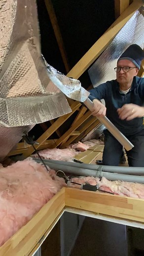 Installing Superfoil Loft Insulation at 60 Years Old