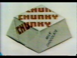 Chunky Chocolate bar commercial featuring the British comedienne Judy Carne singing about candy!!