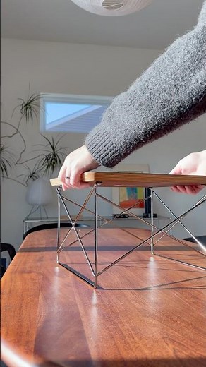 Unboxing the Internet’s favorite side table, the Herman Miller Eames Wire Low Side table ✨ #eames ￼