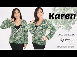 TUTORIAL: Maglia uncinetto Karen ⭐lafatatuttofare