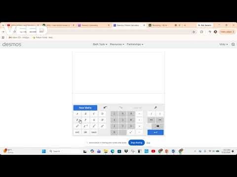 DESMOS: Matrix Calculator Part 1