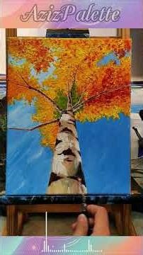 From the Bottom to the Top: Step-by-Step Autumn Aspen Tree Painting