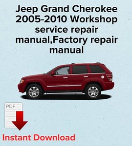 Jeep Grand Cherokee 2005-2010 Service Repair Manual (pdf),maintenance Manual - Etsy Canada