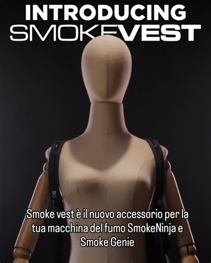 SmokeVest è un accessorio da abbinare a #smokeninja o a #smokegenie....