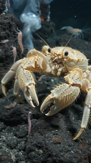 This Deep-Sea Crab Grows Its Own Food! 🦐🌋