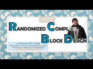 Randomized Complete Block Design (RCBD), complete formulas, Anova with explanation