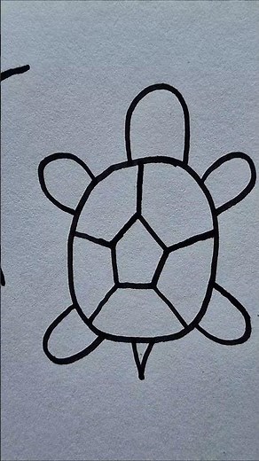 How to draw Turtle | Easy Drawing for kids | Easy Tortoise Drawing