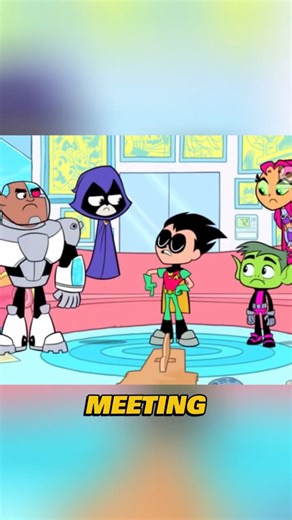 Robin tricks Titans into seeing his RULEBOOK! #reels #teentitansgo #funny #dc #cartoon #shorts
