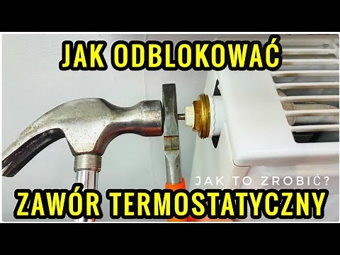 How to unlock the thermostatic valve in the central heating radiator?