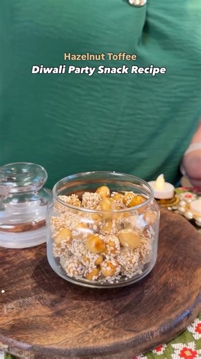 Hazelnut Toffee🍬 easy, healthy and insanely tasty! 😋Festive Flavours Ep 01 Perfect for Diwali gifting, quick snacking, or a sweet bite when guests drop by 💛 Bonus? It stays good for months! Comment ‘Hazelnut’ for Recipe. (hazelnut toffee, homemade candy, healthy sweets, festive treats, Diwali snacks, easy candy recipe, nutty toffee, healthy toffee, no refined sugar sweet, Indian festival recipes, festive gifting, long shelf life snacks, sweet bites, homemade mithai, Diwali 2025 recipes) #Haze