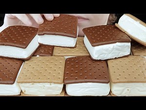 ASMR Fatboy Ice Cream Sandwiches Dessert Mukbang * Vanilla & Old Fashioned Vanilla | VNM ASMR 먹방