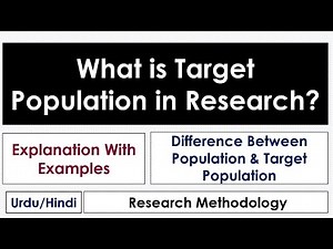 What is Target Population in Research?