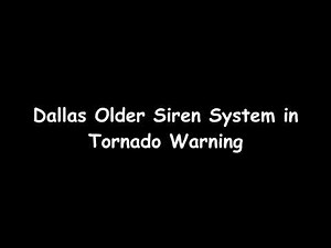Dallas Older Siren System Tornado Warning Synth