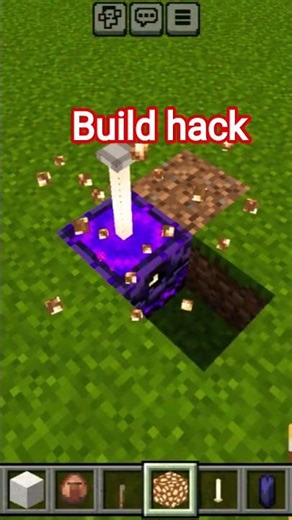 Minecraft build hack fire sword #gaming #minecraft