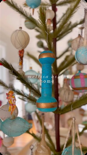 melissa ashley on Instagram: "🎄My Victorian balloon collection is one takes my breath away, every time I catch a glimpse of it. The craftsmanship, colors and whimsy are just…. Incredible. I love them so much! . . . #antiqueornaments #vintagechristmas #johnderiancompany #feathertreeornaments #victorianchristmas"