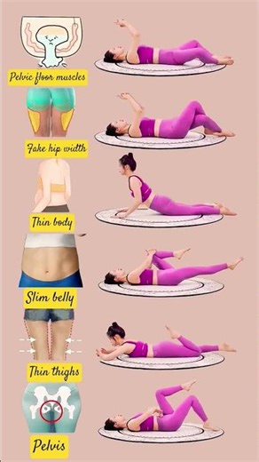 A vaginal or cesarean section, you can practice this set of exercises while lyingdown at home#shorts