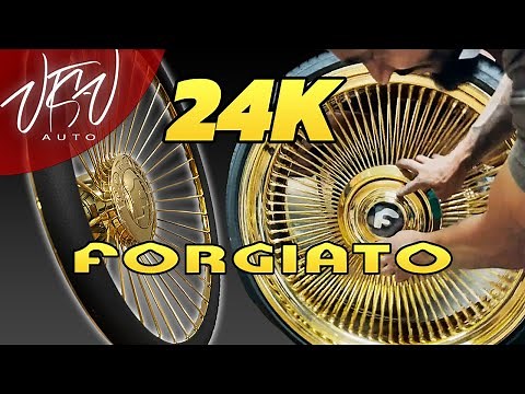 24k GOLD Forgiato RIMS and STEERING WHEEL