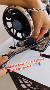 How to make a sewing machine belt at home #tailoring #sew_style_tips #sewinglove #silaimachine #sewistsofinstagram #diyidea #embroidery #mend #mendoza #mending #visiblemending #mendhi #embroideryart #embroidered #embroiderydesign #embroiderylove #sew #sewing #sewingproject #handstitching #manufacturing #amazonfinds #hacks #wedtrendinspo | Toyeeb Bello