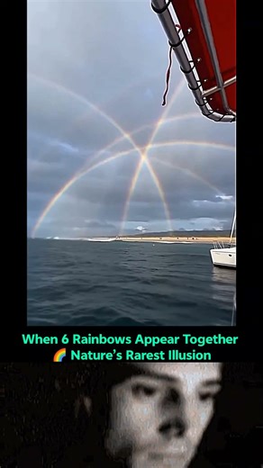 6 Rainbows in One Sky?! 🌈 A Rare Optical Wonder #shorts