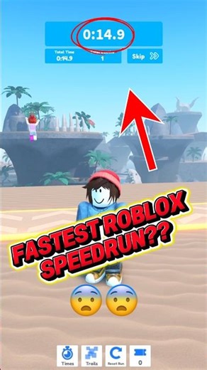 Worlds Fastest Speedrun in Roblox?!💀
